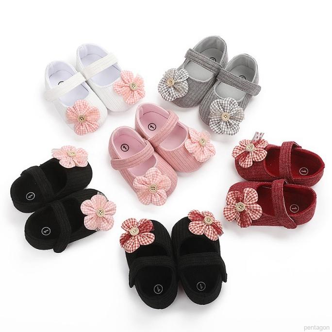 Giày đế mềm chống trượt xinh xắn dành cho bé gái tập đi