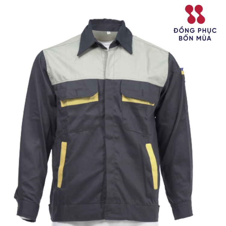 Áo bảo hộ lao động áo lao động kỹ sư công nhân có túi hộp thoải mái thoáng mát thấm hút mồ hôi sẵn hàng kèm video
