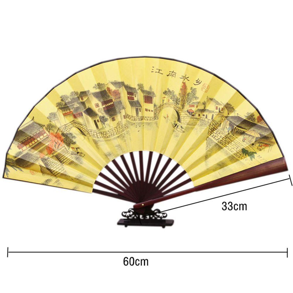 DANES Quạt Xếp Bằng Lụa 10 Inch Phong Cách Trung Hoa