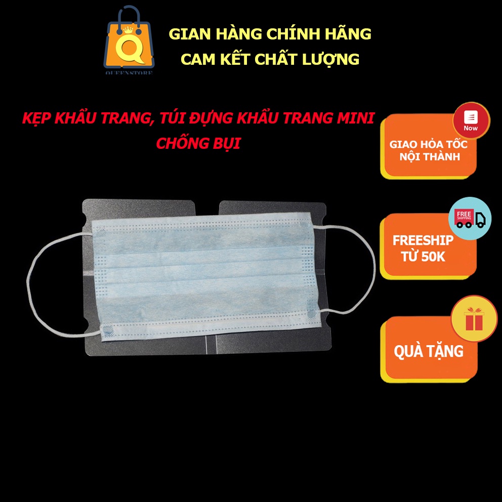 Túi Đựng, Bao Đựng Gấp Gọn Khẩu Trang Y Tế Chống Bụi Nhỏ Nhắn Xinh Xắn Tiện Dụng - QueenStore