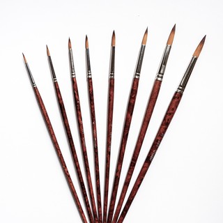 Cọ vẽ Hand thân nâu đầu tròn ZBS - Cọ tỉa Hand - Hàng cao cấp chính hãng 100% đủ size