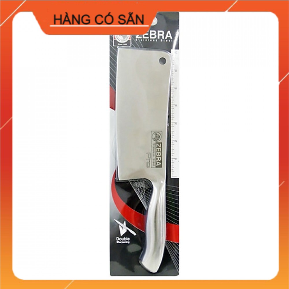 Dao Chặt Cao Cấp 7" Zebra Pro II Thái Lan - Dao chặt xương Inox 304 nguyên khối, siêu bền