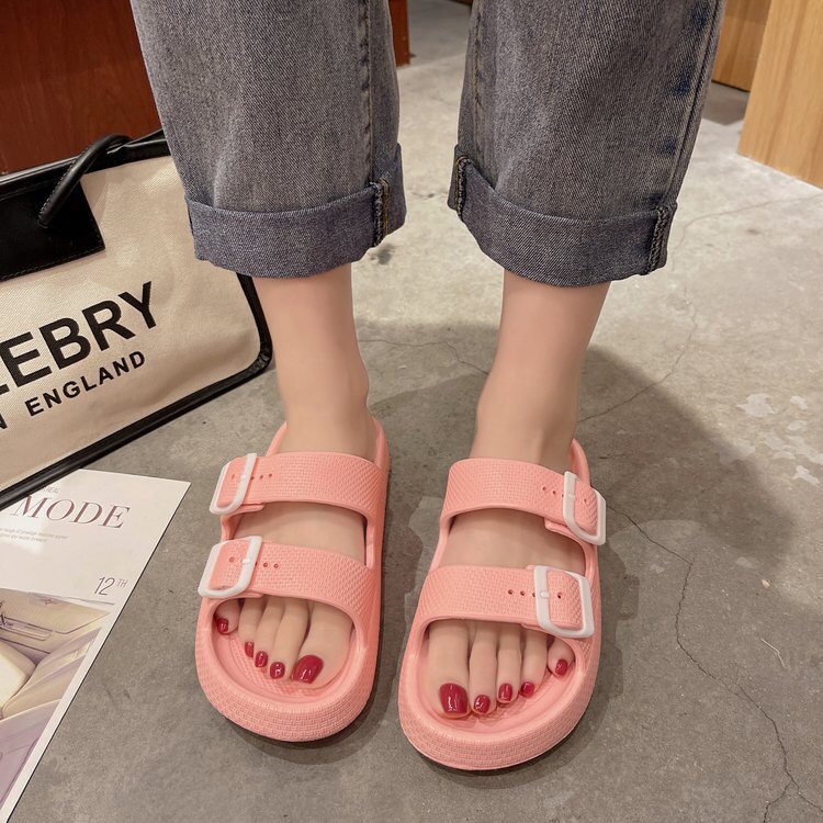 Dép lê bánh mì khóa vuông ‍♂️SIÊU HOT⚡ hai quai chống trơn trượt,siêu êm MSP2606