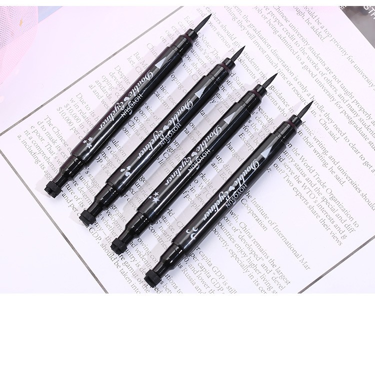 ☀☀☀ Double Head Eyeliner   Black Eyeliner Pen Moon Star Heart Flower Eyeliner   Liquid Waterproof Eyeliner Pencil ☝☝☝