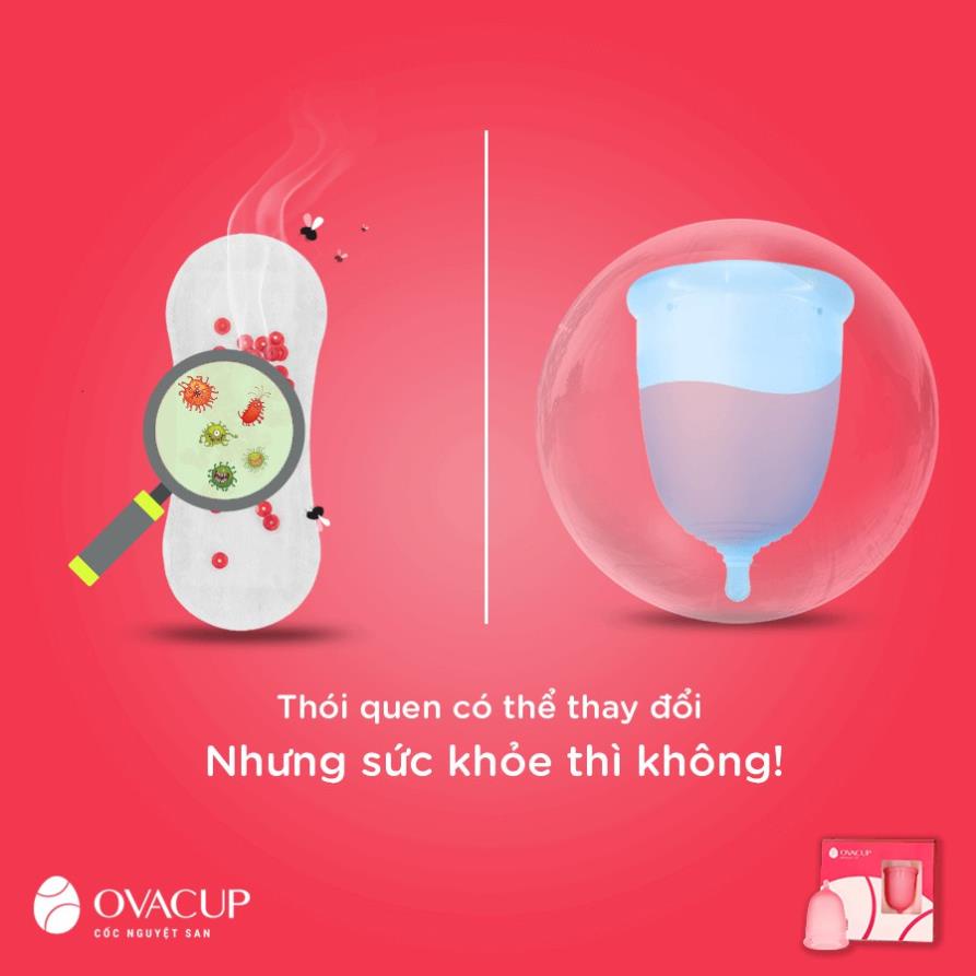 Cốc nguyệt san Ovacup - Hồng - Size S | Rendi Store