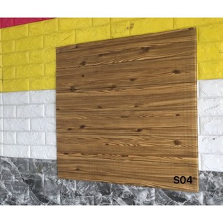 Xốp dán tường 3D vân gỗ chống thấm chống cháy
