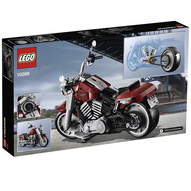 Lego Creator Expert 10269_Xe Moto Harley-Davidson Fat Boy (Chính hãng)