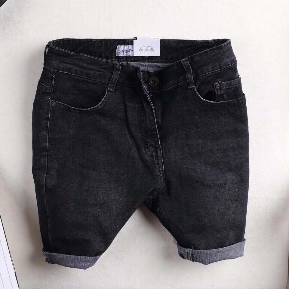 Quần short jeans nam quần denim nam cao cấp chất denim nam giày dăn co giãn phong cách reww s211