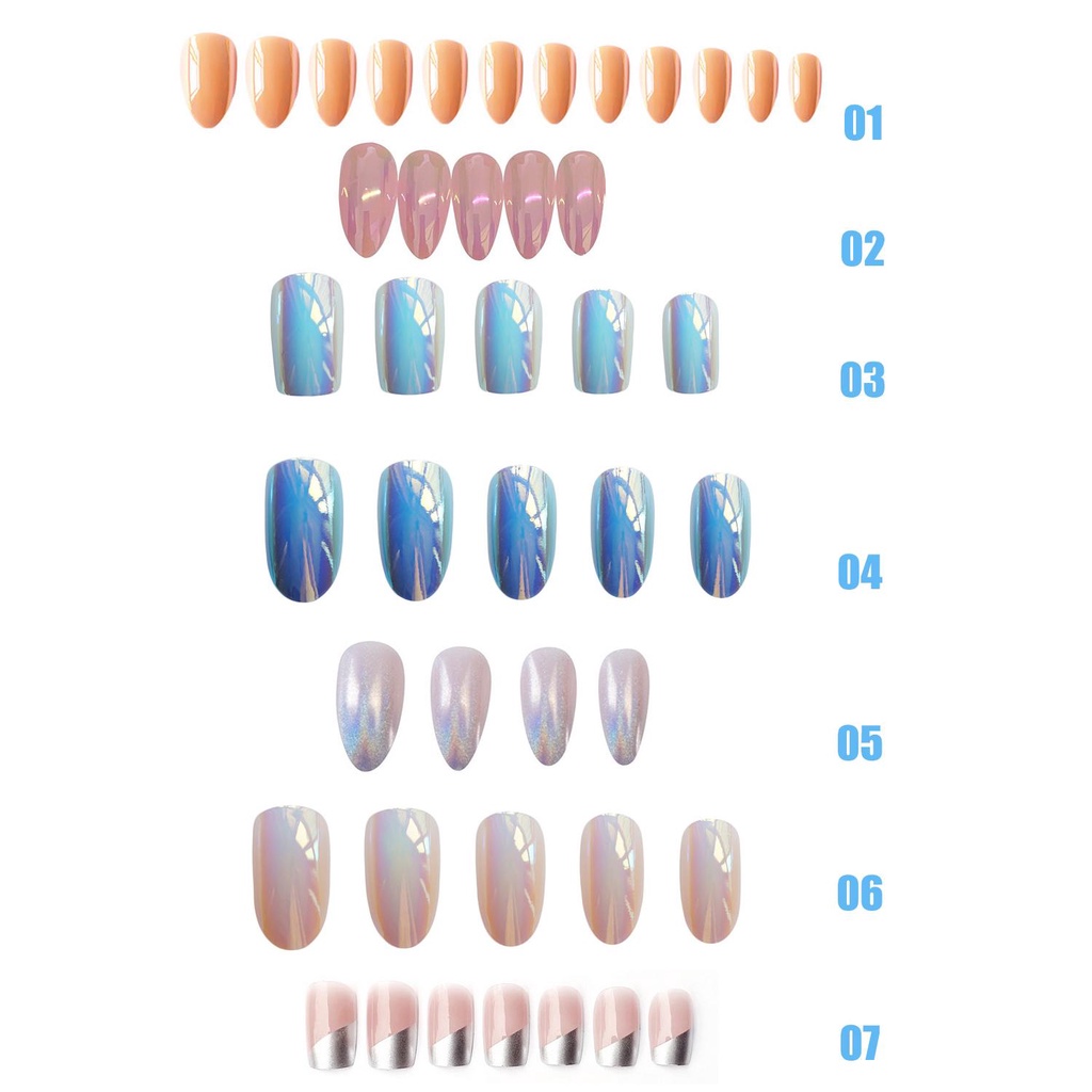 Hộp 24 Móng Tay Giả Che Phủ Toàn Diện Thời Trang Cho Nữ