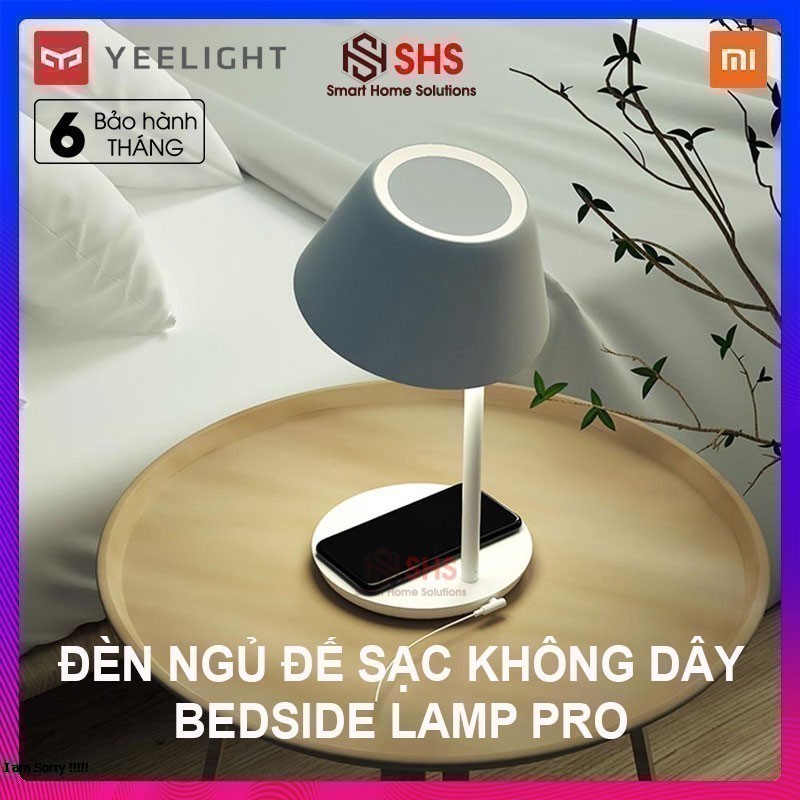 Đèn bàn đèn ngủ đế sạc điện thoại không dây LED thông minh Yeelight Xiaomi, 3 chế độ màu ánh sáng, YLCT03YL