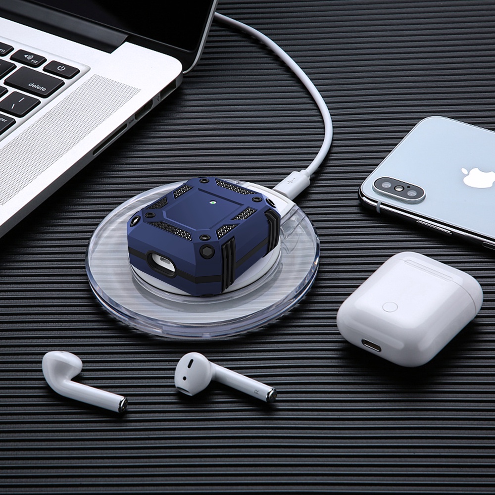 Vỏ bọc hộp sạc chống sốc chống rơi bảo vệ toàn diện cho Airpods 1 2 3 Pro inPods 12 i12 i9s i9 i11