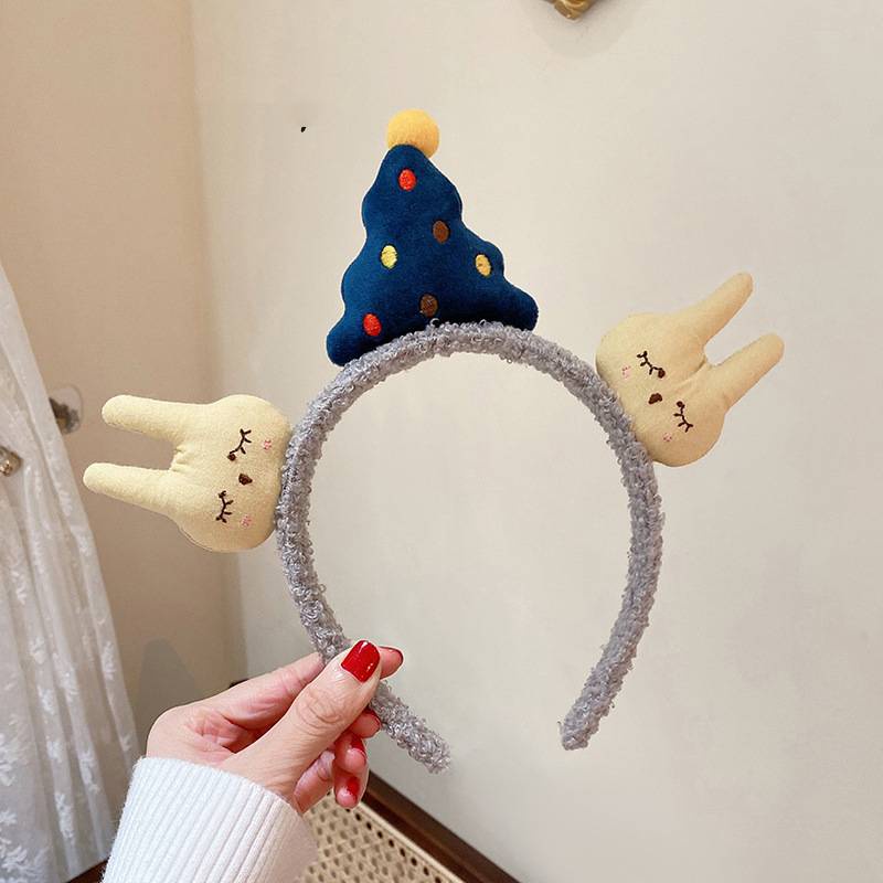 Băng đô hình cây thông Giáng Sinh dễ thương cho bé gái