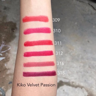 [HÀNG CÓ SẴN] Son Kiko Velvet Passion Matte Lipstick (bill Ý)