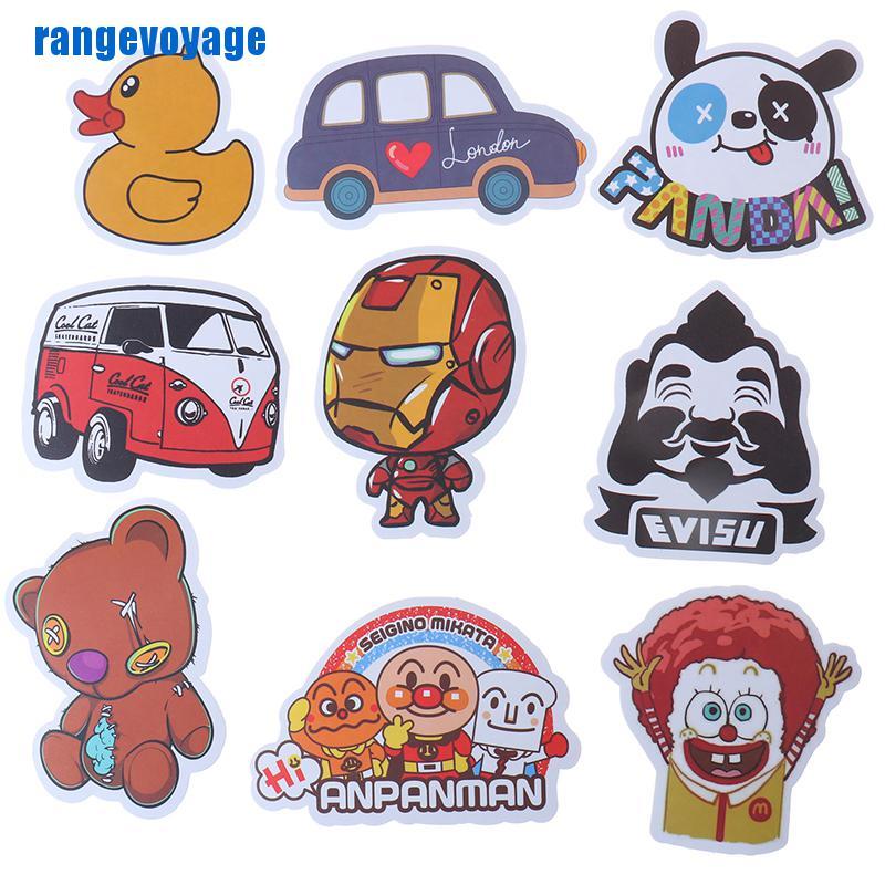 Set 100 sticker họa tiết graffiti để trang trí ván trượt/laptop/vali/đàn ghi ta/xe hơi