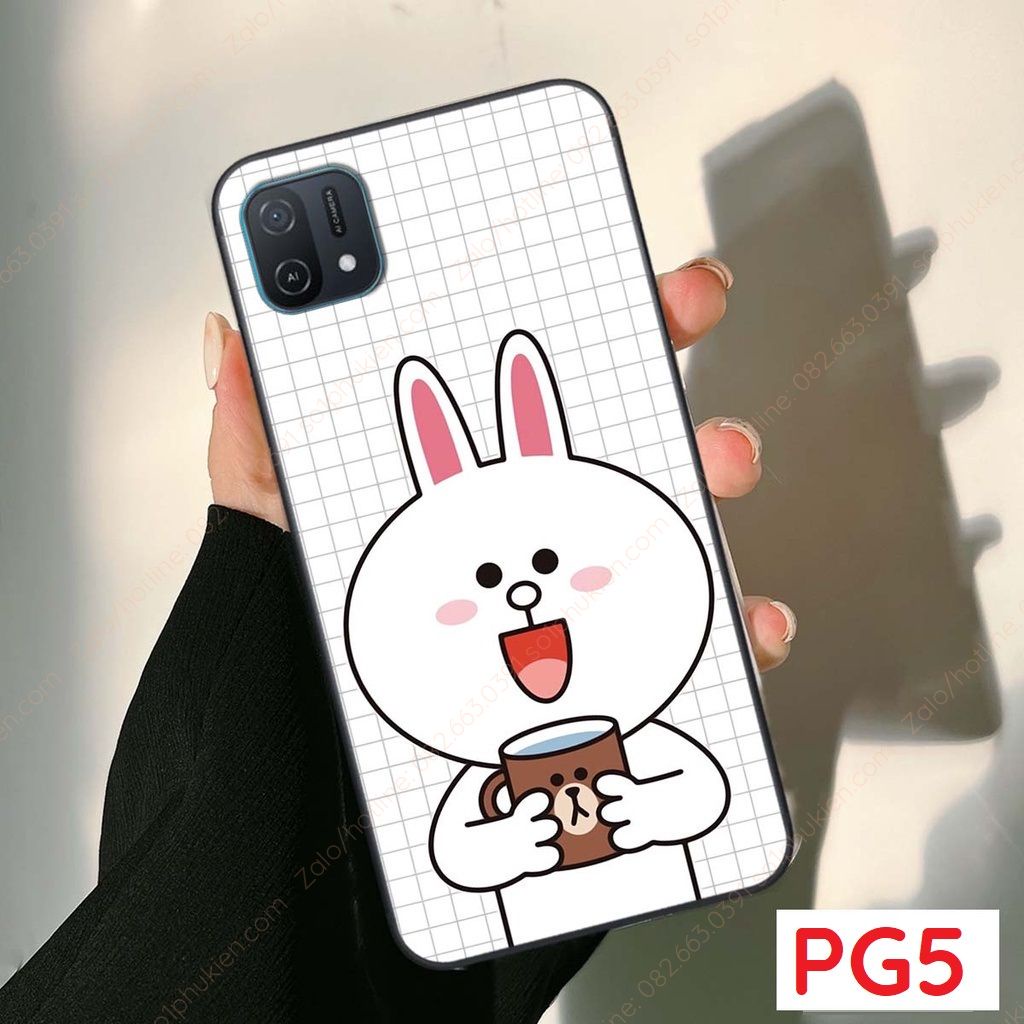 Ốp lưng Oppo A16k dẻo in hình bền đẹp, sắc nét thỏ, gấu đáng yêu dễ thương