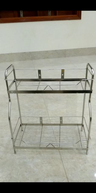 Kệ để gia vị inox, giá để đồ có thể treo tường hoặc để bàn