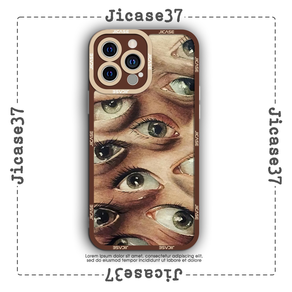 Ốp lưng iPhone Cạnh Vuông Jicase In Hình Jicase tia sét monogram