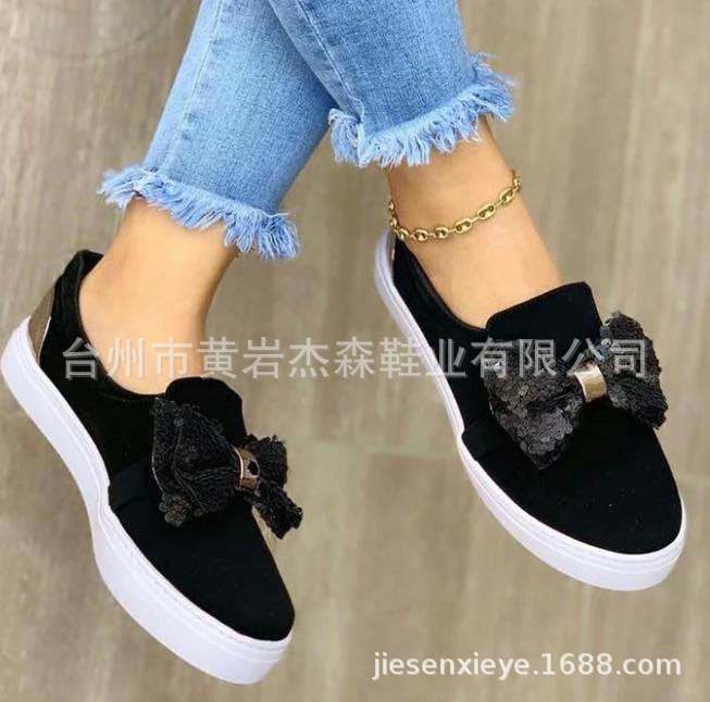 NEW Giày Lười Đế Xuồng Đính Nơ Xinh Xắn Cho Nữ