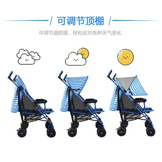 Xe đẩy em bé 630A kiểu lưới mùa hè