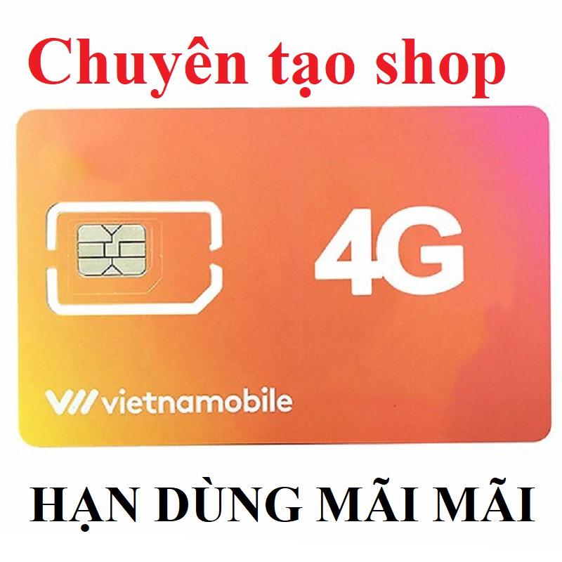 
                        Sim số vietnamobile nhận mã code chuyên tạo Shopee - 6 tháng
                    