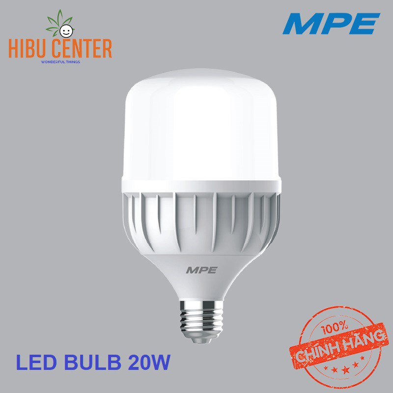 Bóng LED Bulb MPE 20W/ 30W/ 40W/ 50W Hiệu Suất Ổn Định, Tuổi Thọ 30.000H, Thiết Kế Hiện Đại – Hàng Chính Hãng HIBUCENTER