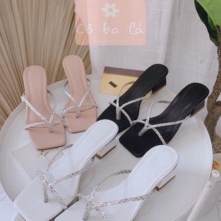 Guốc nữ cobala shoes - dép guốc cao gót đế vuông d20127100