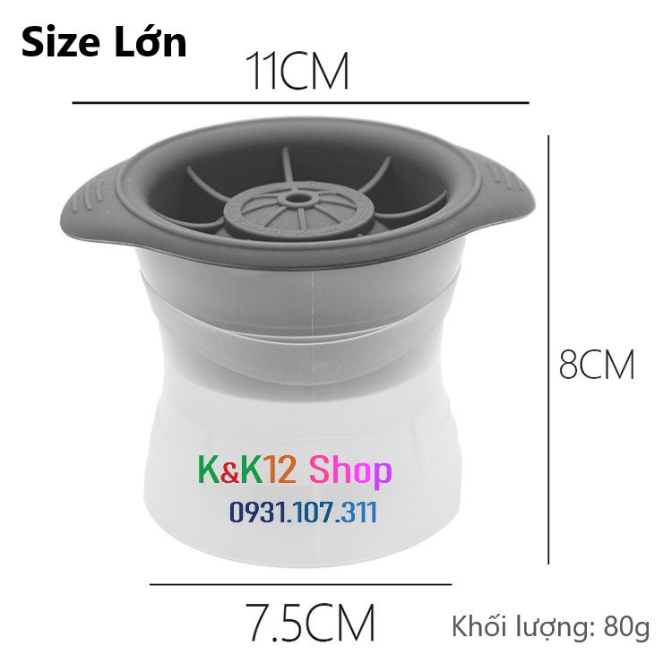 Khay làm đá silicon 24 ngăn có nắp đậy. Khay đá silicon hình tròn, vuông, trái tim, ngôi sao.