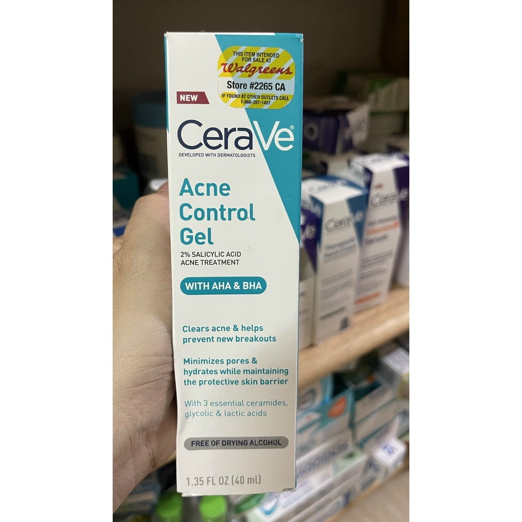 SALE Kem ngăn ngừa mụn Cerave Acne Control Gel 40ml.