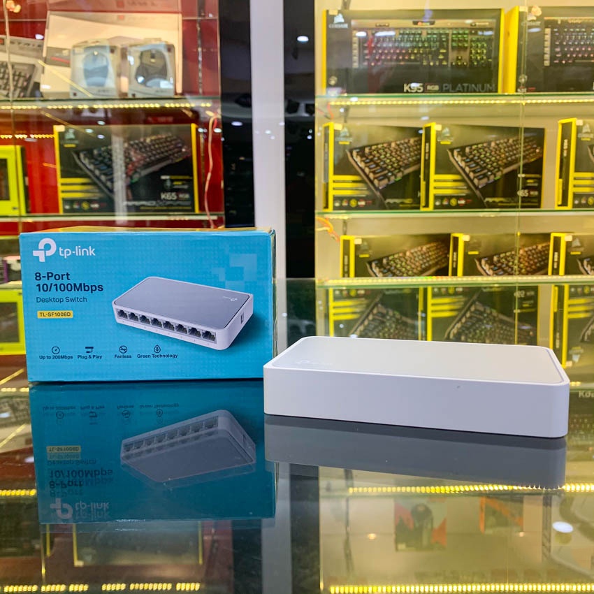 Bộ chia tín hiệu 8 cổng TP-Link TL-SF1008D 8 port switch 10/100 Mbps Kiểm soát lưu lượng