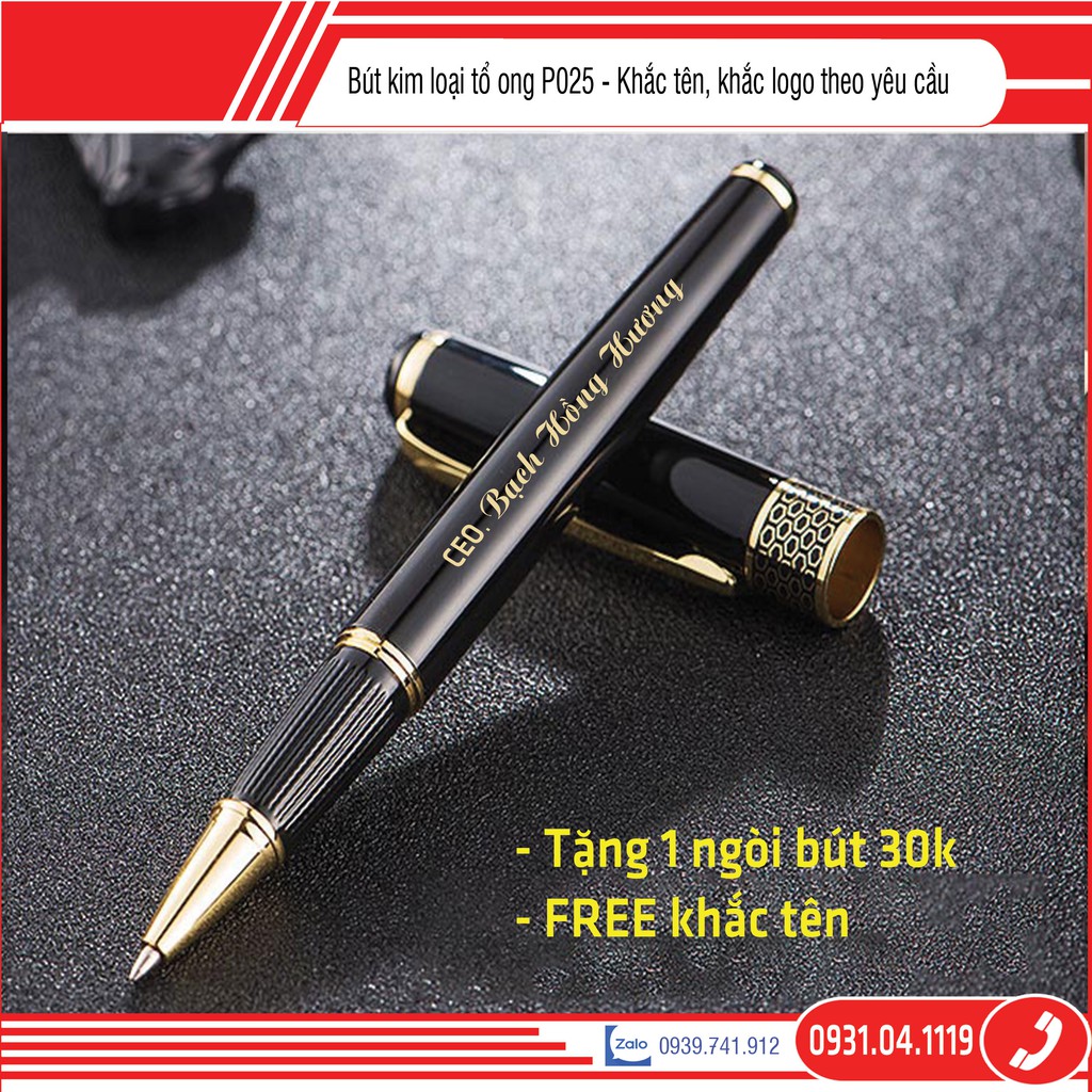 Bút ký, Bút ký tên cao cấp TỔ ONG P025 Quà tặng sinh nhật sếp nam nữ đồng nghiệp, bạn bè thầy cô giáo