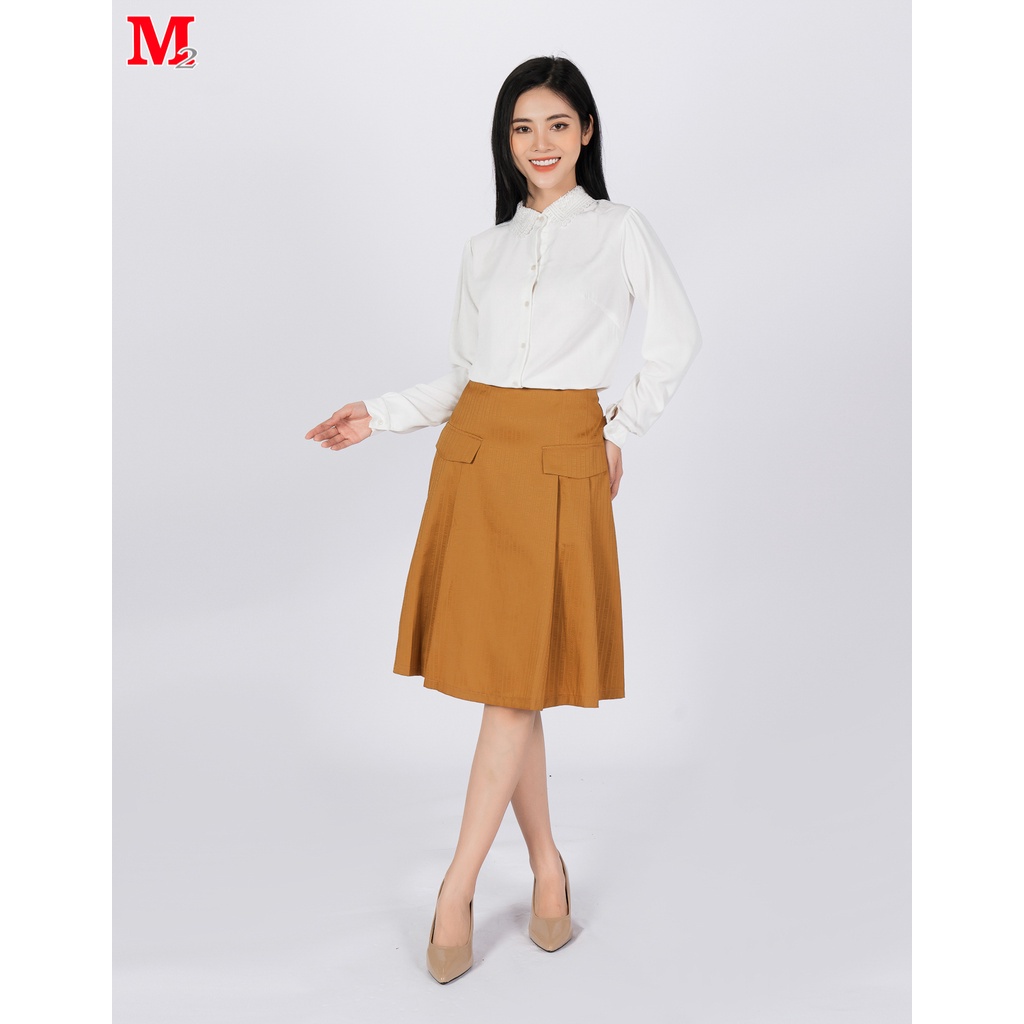 Áo sơ mi nữ cộc tay cổ ren A1103 Thời trang M2