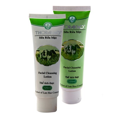 Thorakao - Sữa rửa mặt trắng da sữa bò Trắng -Xanh 120g