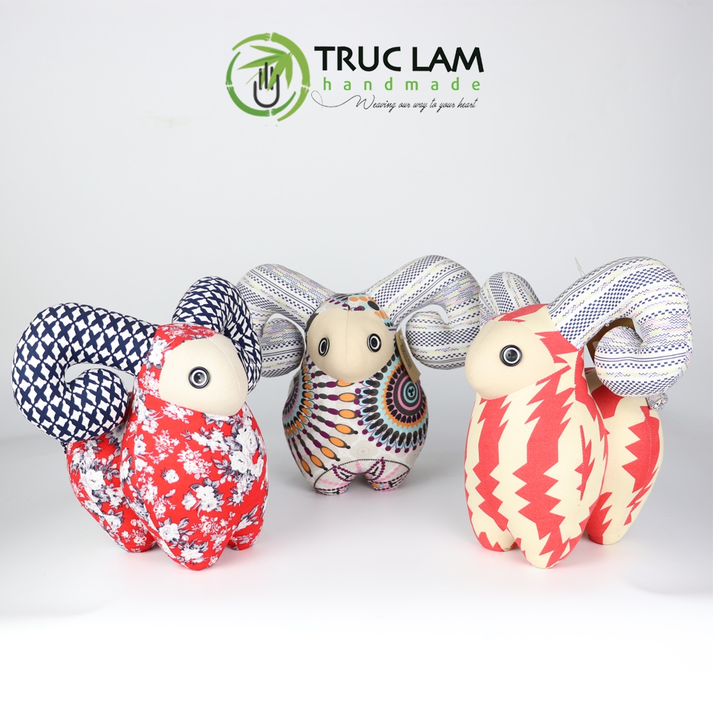 Đồ Chơi Cho Bé Thú Nhồi Bông Hình Chú Dê Mông Cong Bông Gòn Cao Cấp – Trúc Lâm Handmade