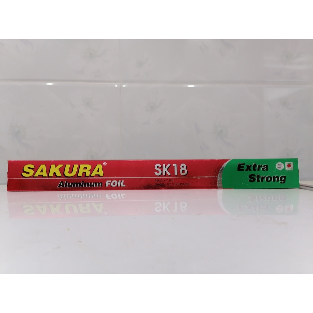 [THÙNG 24 CÂY – SK18] GIẤY BẠC NƯỚNG SAKURA (45cm x 7.6m)