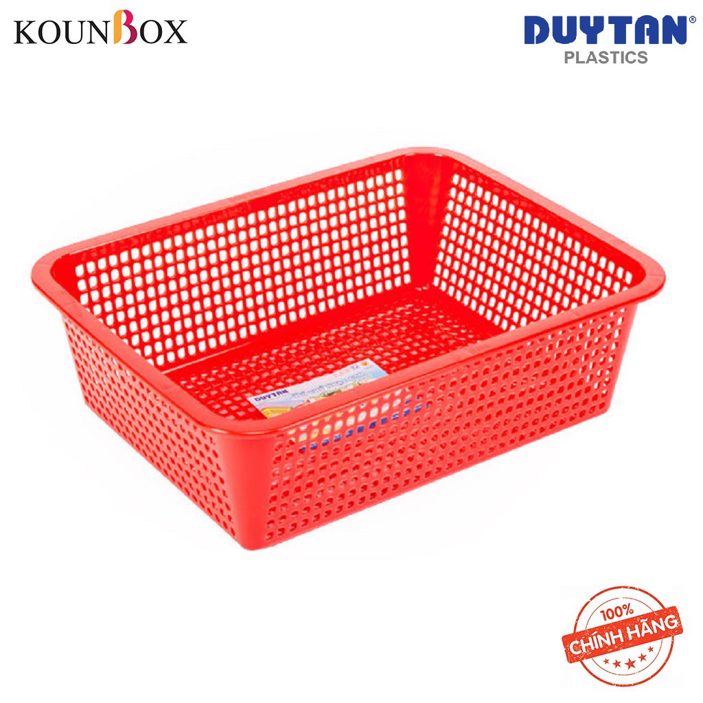 Combo 10 Rổ Nhựa Chữ Nhật Cao Duy Tân | Đủ Kích Thước Từ 1T7 - 3T0