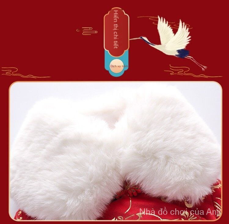 Cheongsam Girls Winter Clothes New Long Sleeve Cheongsam Winter Children Baby Girl Hanfu