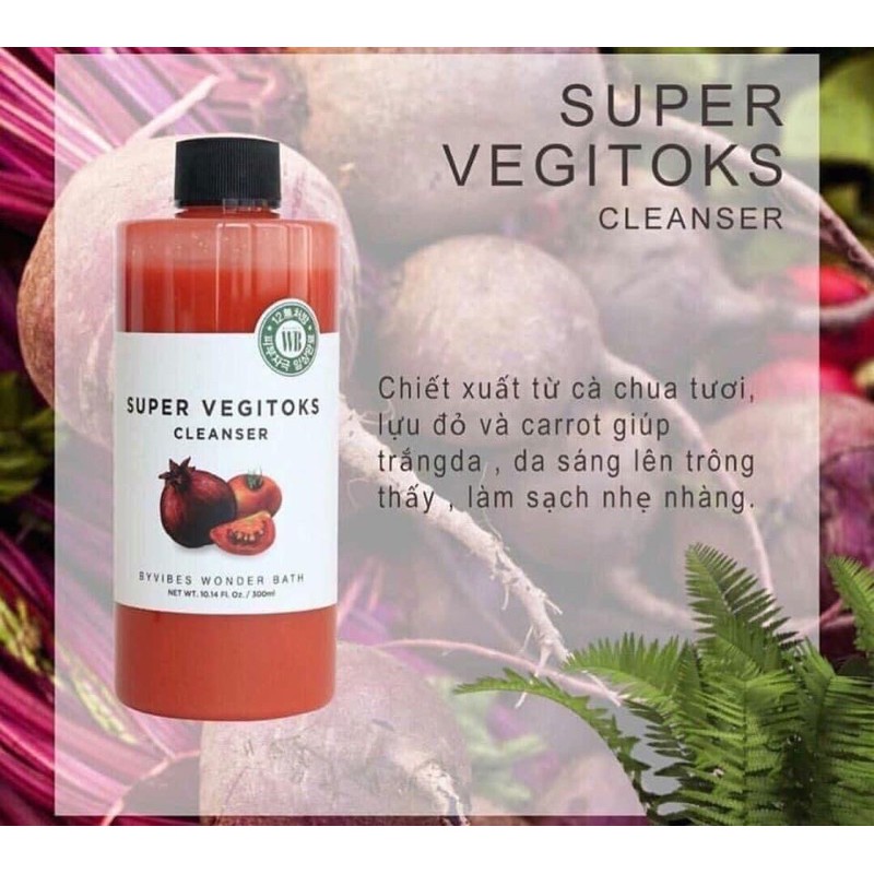 Sữa rửa mặt thải độc rau củ SuperVegitoksCleanser | BigBuy360 - bigbuy360.vn