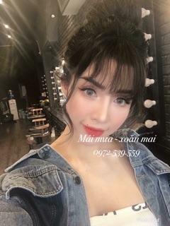 Tóc giả mái thưa bát xoăn