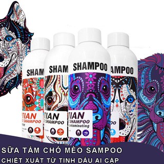 Sữa tắm chó mèo Sampoo dưỡng lông, ngừa bênh về da– Chiết xuất từ tinh dầu Ai Cập chất lượng cao_500ml