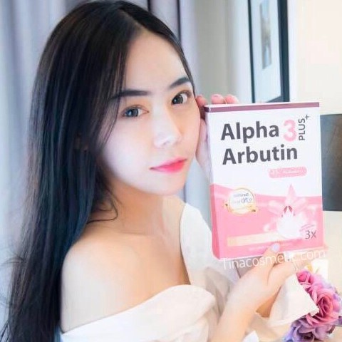 Vĩ 10 viên trộn trắng da Alpha Arbutin Thái Lan chính hãng