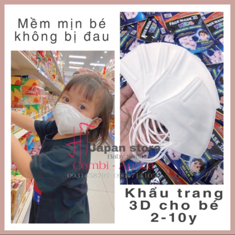 Khẩu Trang Ngăn Khói Bụi Unicharm 3D Mask Super Fit Gói 5 Miếng