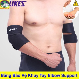 Băng Cuốn Khuỷu Tay AOLIKES Chính Hãng Elbow Support 1 Đôi A-7948