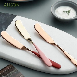 ALISON Multi Function Butter Spreader Stainless Steel Cheese Spreader Butter Scraper Tableware Restaurant Supplies Kitchen Gadgets Dining for Dessert Cutlery Cheese Tool/Multicolor