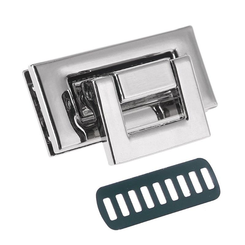 Khóa Túi Xách Da Hình Chữ Nhật Xoắn Khóa Xoắn DIY