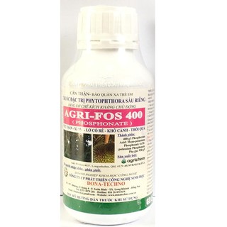 Chế phẩm đặc trị PHYTOPHTHORA TRÊN cây trồng AGRI-FOS 400 chai 500ml