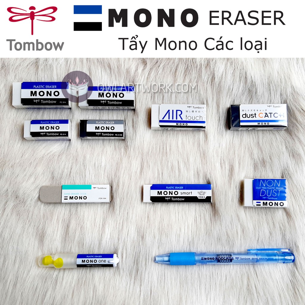 [CHÍNH HÃNG] Gôm Tẩy Tombow Mono các loại