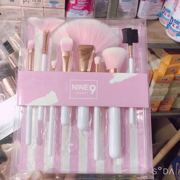 BỘ CỌ TRANG ĐIỂM NINE BEAUTY 9 GIRL ( 8 cây)