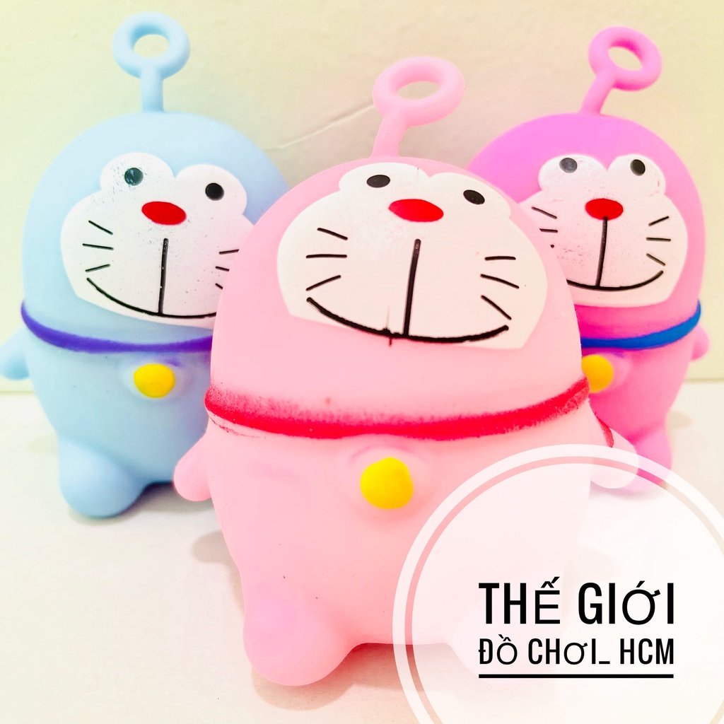 [HOT- VUI NHỘN] Đồ chơi squishy hình Đôrêmon, sư tử silicon mềm dẻo bóp tay giảm căng thẳng giảm stress