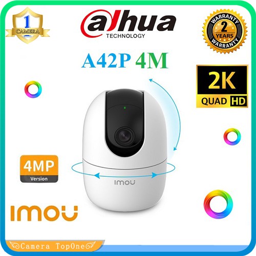 Camera Ip Wifi Không Dây 4.0M 2K HD 1440p IPC A42P IMOU, Xoay 360, Đàm Thoại 2 Chiều - Bản nâng cấp của Ranger 2 A22EP