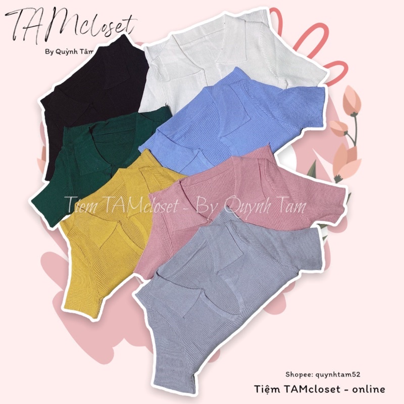 Áo thun len cổ tim - TK1012